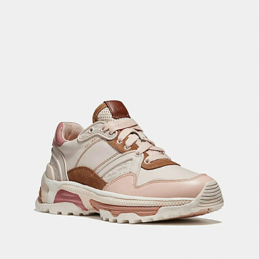 Coach leather tennis shoes barely worn